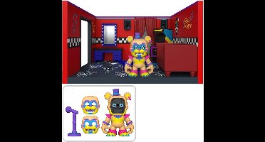 Funko Glamrock Freddy Snaps! - Dressing Room speelset - 10-delig