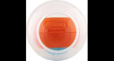 Nina Ottosson Dog Rumble Puzzle - Hondenspeelgoed - Ø13 cm Oranje Blauw Transparant Level 1