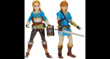 NINTENDO The Legend of Zelda - Prinses Zelda en Link - actiefiguren, 2-pack 10cm