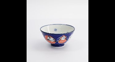 Tokyo Design Studio - Kawaii - Rijstkom - 11.3x5.8cm - 300ml - Kom Daruma - Blauw