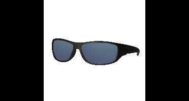 Spectrum Zonnebril Mat Zwart Blauw Glas