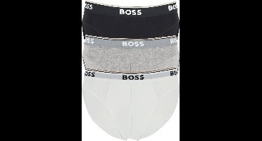 HUGO BOSS Power briefs (3-pack) - heren slips - zwart - grijs - wit