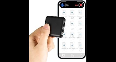 64 GB mini digitaal dicteerapparaat, opnameapparaat met spraakherkenning, 160 uur opname, magnetische voicerecorder met ruisonderdrukking voor vergaderingen, interviews, lezing, lezing, cursussen