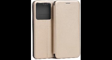 Beline Book Magnetic Poco X6 hoesje goud/goud