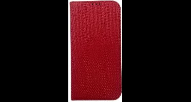 Smart Magnet book iPhone 15 Pro 6.1" hoesje rood/rood
