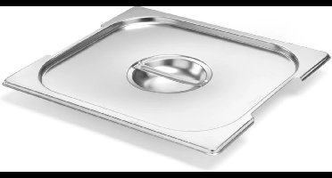 HENDI Deksel voor GN containers – Budget Line – 2/3 formaat – roestvrij staal – 354x325 mm