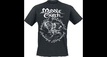 The Lord Of The Rings Middle Earth Heren T-shirt - zwart - XXL