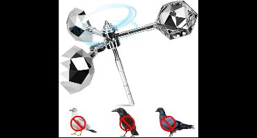 Zylo® Duivenverjager - Duivenpinnen - Vogelverjager - Zilver - 29cm x 27cm x 9cm