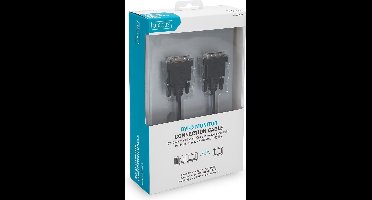 Digitus 2m, 2xDVI-D DVI kabel DVI-D Zwart