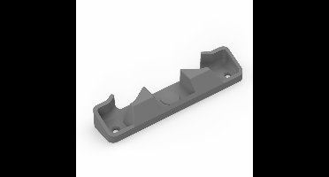 Sluitplaat geschikt voor Velux dakramen - Slotplaat T-G2 sluiting - Sluiting geschikt voor Velux Dakraam - Grijze kunststof tegenhanger geschikt voor vergrendeling Velux dakraam boven 025116 TG2