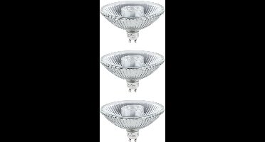 Set Standaard 230 V LED-reflector QPAR111 GU10 3x350lm 3x4W 2700K Alu