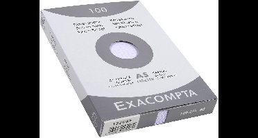 Exacompta 10x etui 100 steekkaarten bristol geruit 5x5 niet geperforeerd 148x210mm - Wit - 13208E