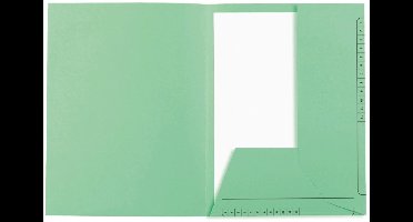 Exacompta 5x SUPER 210 Contact - Pak van 25 Mappen met 2 kleppen, bedrukt - 24x32cm - - Lichtgroen - 334004E