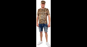Panter Shirt Goud Unisex - Maat XL