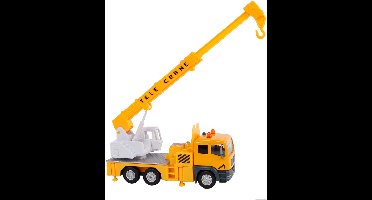 Kids Globe Hijskraan Die-cast met Licht en Geluid, 15cm