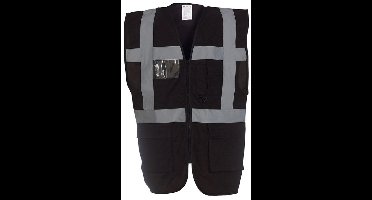 Veiligheidshesje met rits zwart 3XL