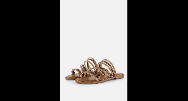 Marco Tozzi Slippers goud Synthetisch - Dames - Maat 40