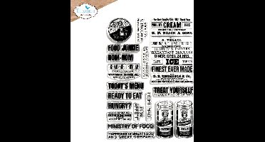 ECD Clear stamps A5 - Let's eat