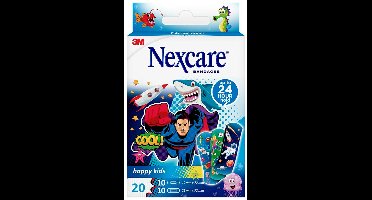 3M Nexcare Happy Kids Blue 20 Dressings