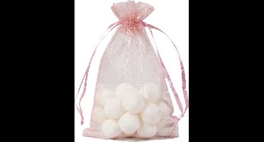 Oud Roze Organza Zakje 7x10cm 25 stuks