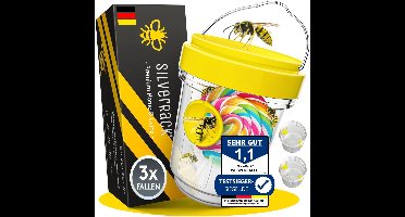 SilverRack Wespenval 3-delig | Wespenvangers voor Buiten | Wespen Verjager | Middel tegen Wespen | Insectenval, Vliegenvanger