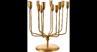 Mica Decorations - kandelaar goud - h39xd37cm