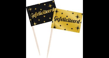 Classy party cocktail picks - Gefeliciteerd