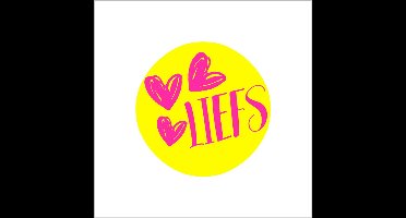 Sticker liefs met hartjes 39 mm / rol 250 st.