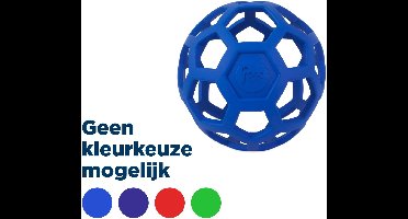 JW HOL-EE ROLLER – Hondenspeeltje - Ø 15 cm - Hondenspeelgoed - Hondenbal - L - Natuurrubber - Assorti