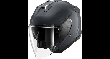 Shark Skwal i3 Jet Blank Antraciet Jethelm - Maat S - Helm