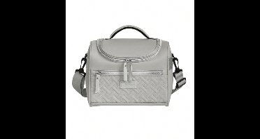 S&E Geïsoleerde Lunchtas met Schouderriem – Voor Werk, School, Picknick of Reis - Grijs