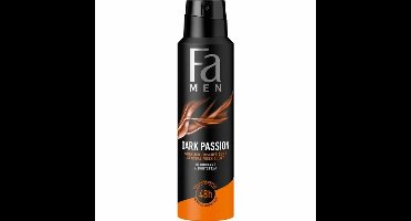 Fa Men Deodorant Spray Dark Passion - 3 x 150 ml - Voordeelverpakking