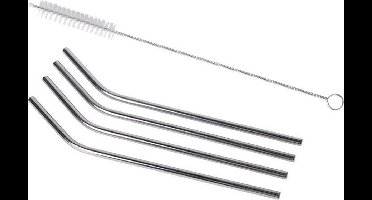 New Age Devi - Rietjes - RVS met borstel - 4 stuks