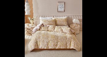 Boraboi ® Pluche Winterbeddengoed Set met Bladerenpatroon voor Warmte en Comfort in Koude Nachten