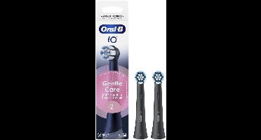 Oral-B iO Gentle Care Originele opzetborstels - Voor Gevoelig Tandvlees - 2 stuks - Zwart