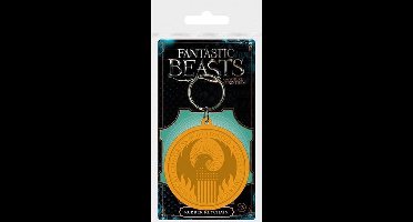 Fantastic beasts - rubber keyring - macusa logo