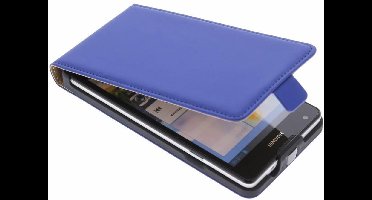 Mobiparts - blauw premium flipcase - Huawei Ascend G700