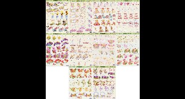 10x 3DA4 Knipvellen - Voor elk wat wils - Maak prachtige wenskaarten