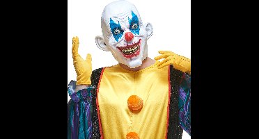 Vegaoo - Latex diabolische clown masker voor volwassenen