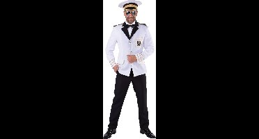 Magic Design Verkleedjas Kapitein Polyester Wit/goud Maat M