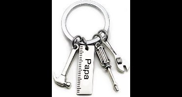 New Age Devi - cadeau RVS sleutelhanger voor papa gereedschap voor vaderdagcadeau