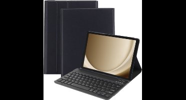 Just in Case tablet Hoes met Toetsenbord geschikt voor Samsung Galaxy Tab A9 - QWERTY Bluetooth Keyboard Case - Zwart