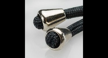 New Age Devi - Transparant Silicone Hoesje met Koord voor Samsung A51 - Zwart