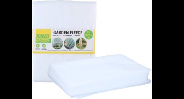 Kinzo Plantenhoes - 2x - wit - 1,5 x 1 m - anti-vorst bescherming - plantenbeschermer - plantenhoes