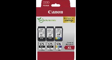 Canon PG-575XL + CL-576XL - Inktcartridge - Origineel - Hoge capaciteit - 2x Zwart + Kleur + Retourzakje