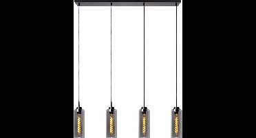 Lucide BRUNO - Hanglamp - 4xE27 - Fumé