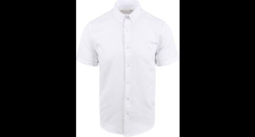 Suitable Short Sleeve Overhemd Wit - Maat XXL - Heren - Casual Shirt