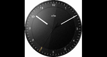 Braun BC17B-DCF - Wandklok - Analoog - Radiogestuurde tijdsaanduiding - Kunststof - Zwart