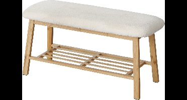 Boltze Bank Benja bamboe 45 cm hoog x 90 cm lang met plateau