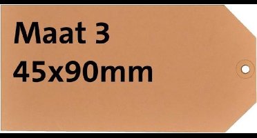 Label HF2 karton Nr3 200gr, 45x90mm 1000 st,